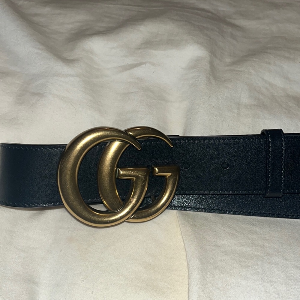 Gucci 2015 RE-EDITION WIDE LEATHER BELT